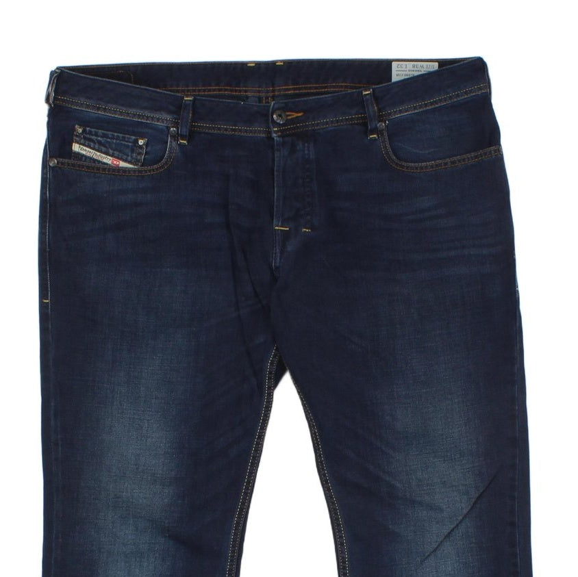 Mens Zatiny Jeans Bootcut Button Fly Mid Rise Denim