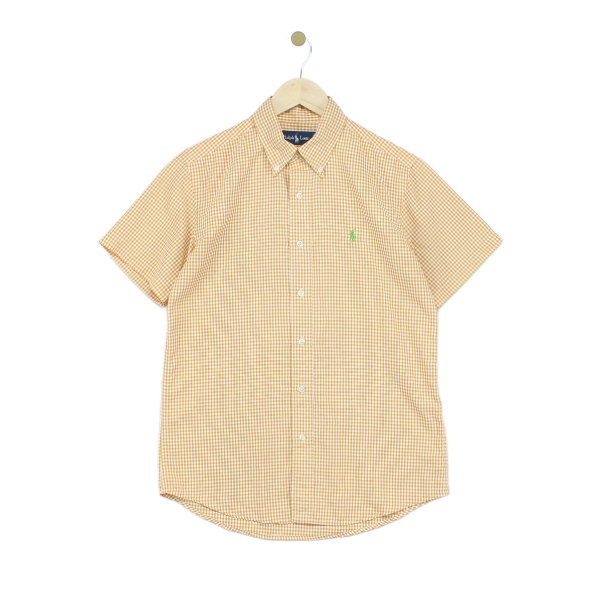 Mens Check Shirt Custom Fit Short Sleeve