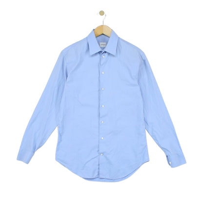 Mens Shirt Long Sleeve Formal Classic Cotton