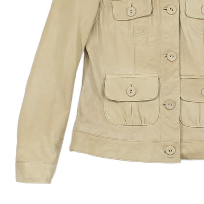 Womens Leather Jacket Utility