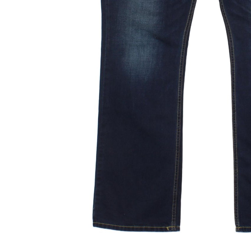 Mens Zatiny Jeans Bootcut Button Fly Mid Rise Denim