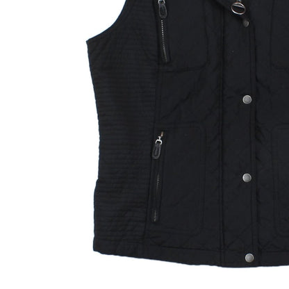 Womens Bodywarmer Motorcycle Zip Sleeveless Button