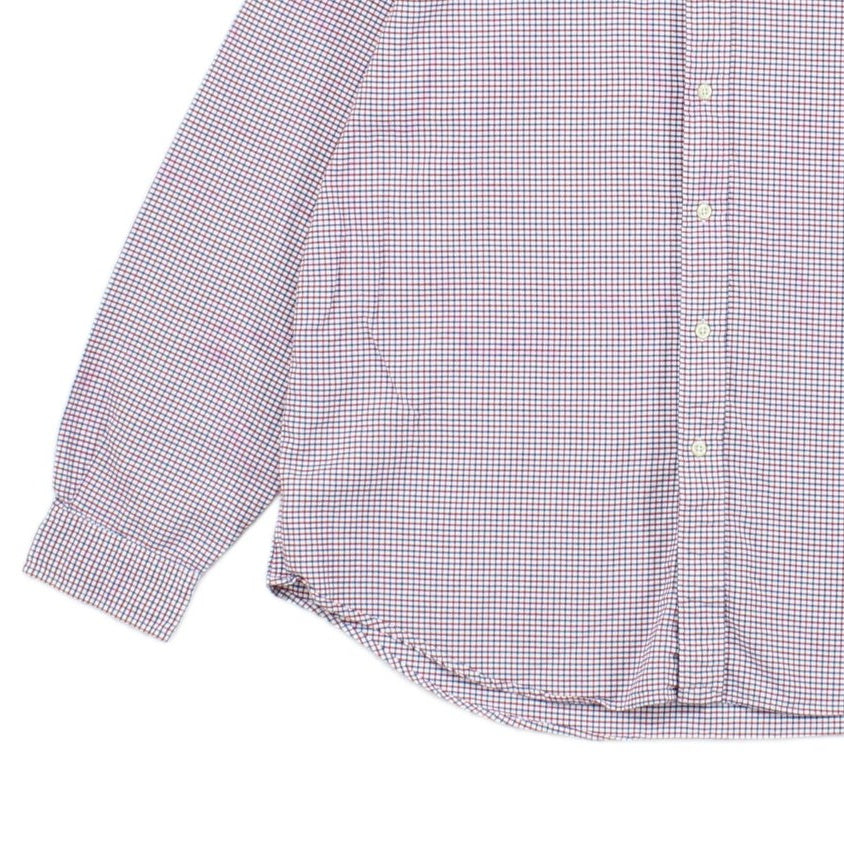 Mens Check Shirt Long Sleeve Button Up