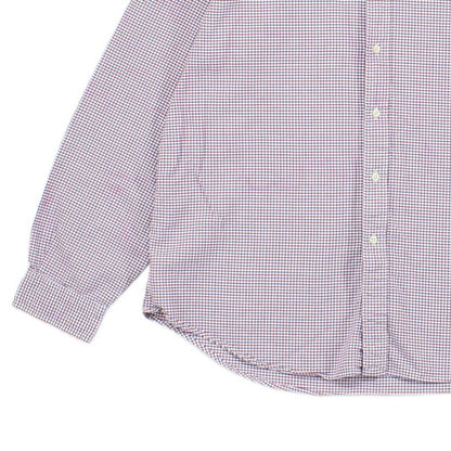 Mens Check Shirt Long Sleeve Button Up