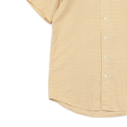 Mens Check Shirt Custom Fit Short Sleeve