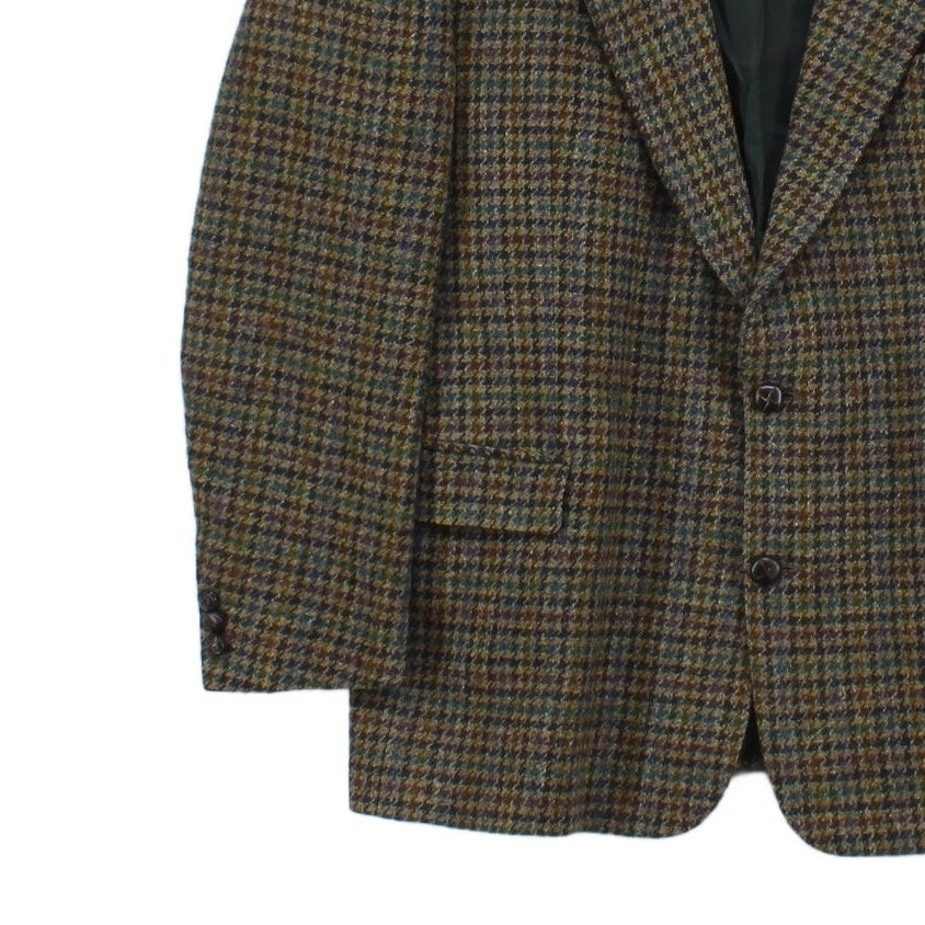 Mens Harris Tweed Blazer Plaid Formal