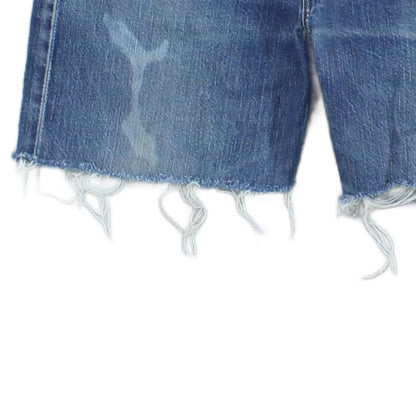 Mens Denim Shorts  Raw Hem