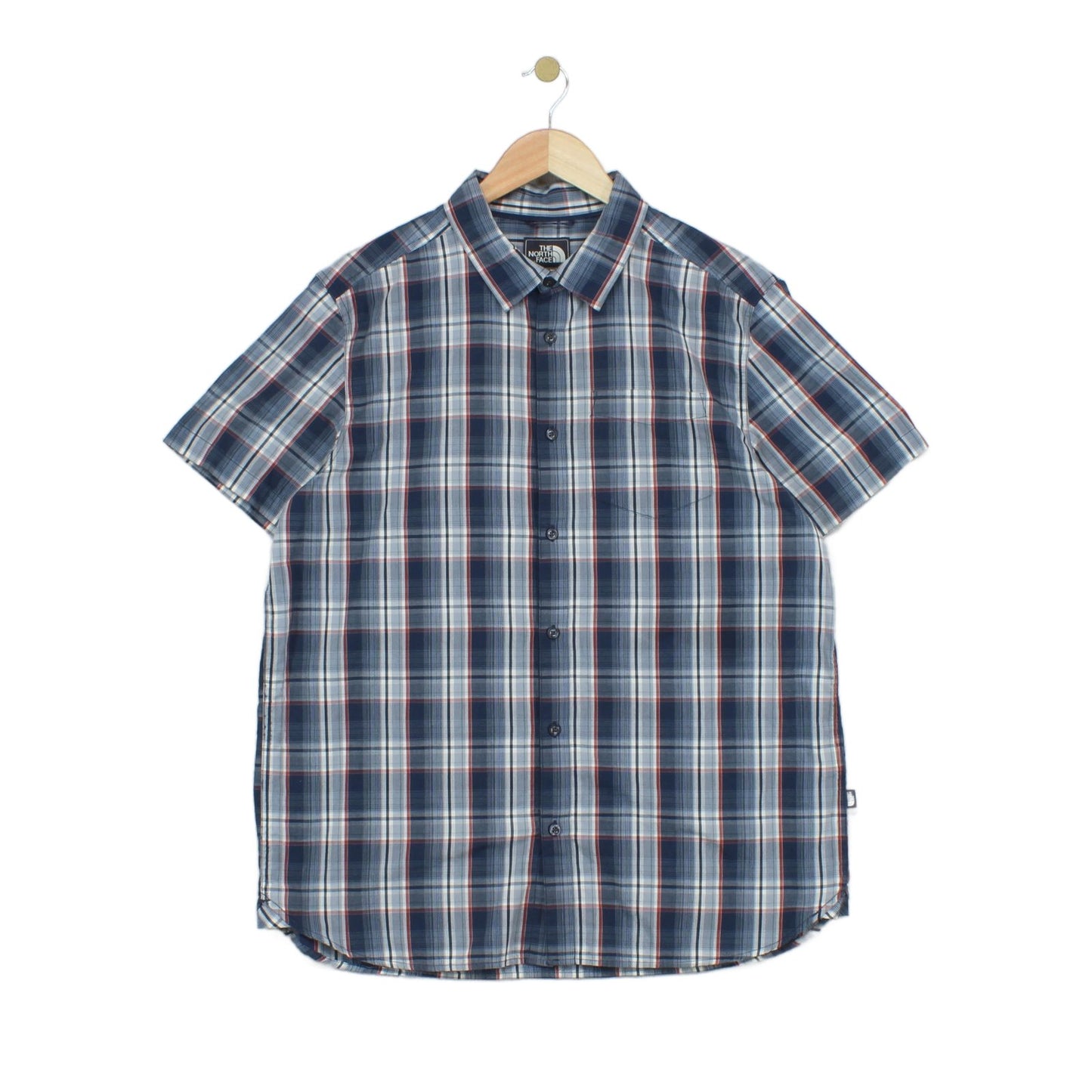 Mens Plaid Shirt Short Sleeve Outdoor