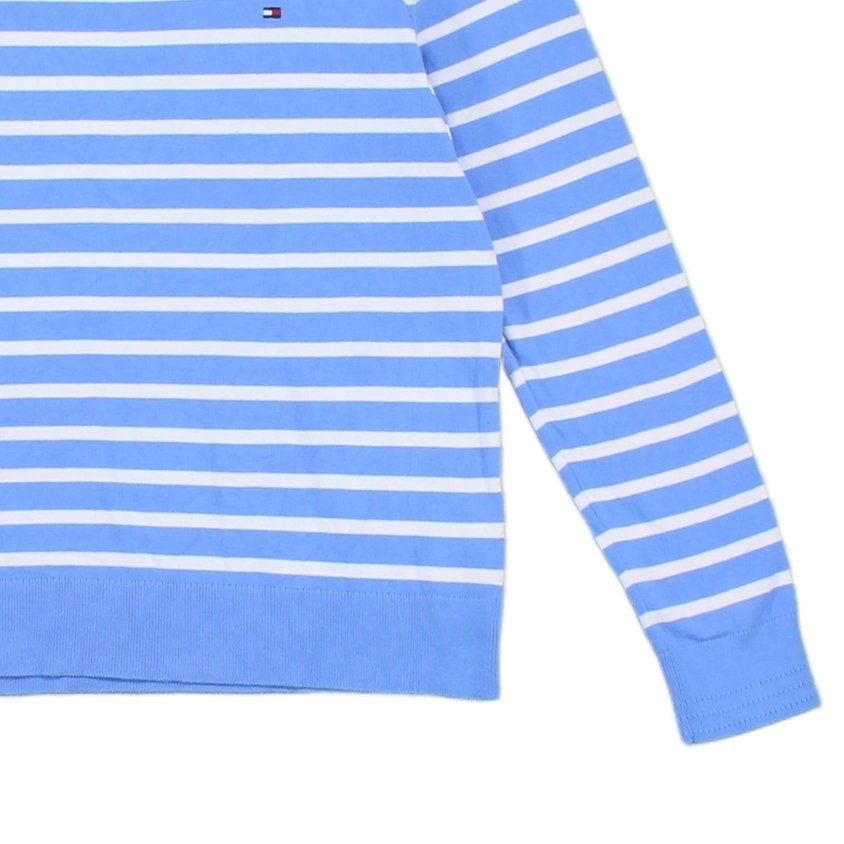 Womens Jumper Striped Crew Neck