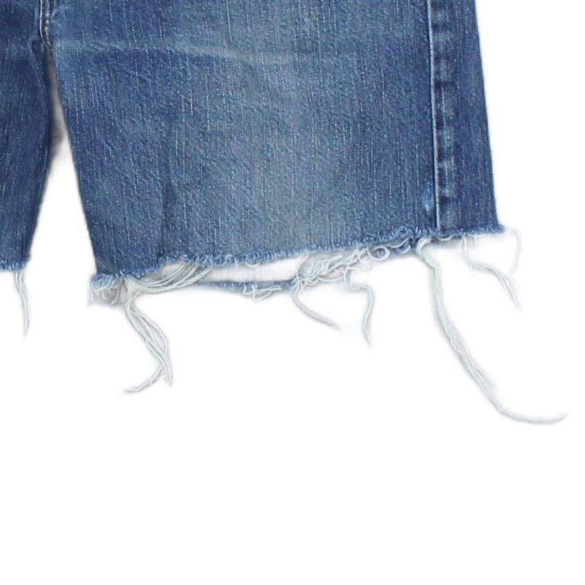 Mens Denim Shorts  Raw Hem