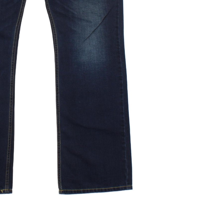 Mens Zatiny Jeans Bootcut Button Fly Mid Rise Denim