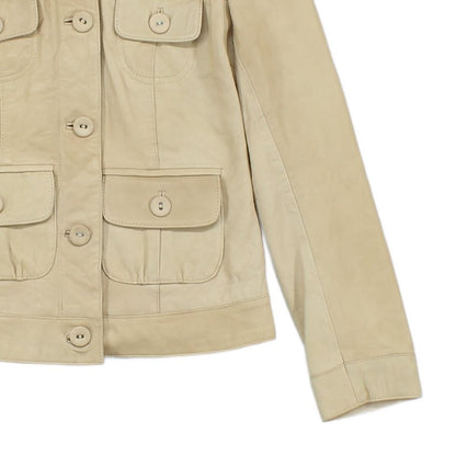 Womens Leather Jacket Utility