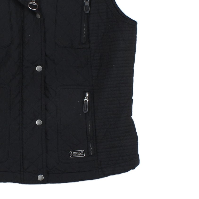 Womens Bodywarmer Motorcycle Zip Sleeveless Button