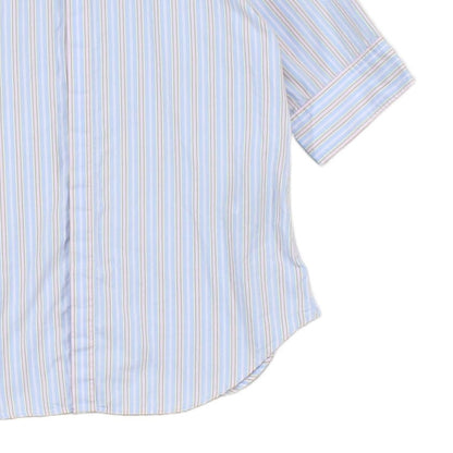 Womens Striped Shirt Slim Fit  Short Sleeve