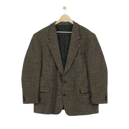 Mens Harris Tweed Blazer Plaid Formal