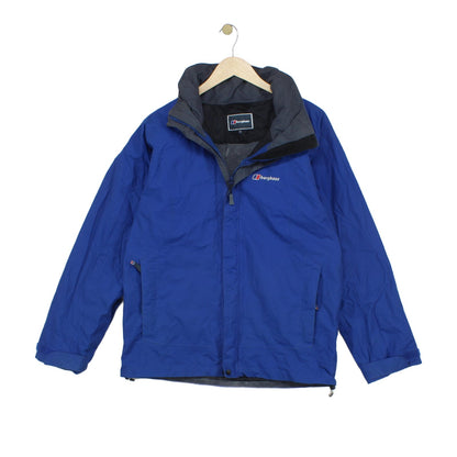 Mens Waterproof Jacket Full Zip Hooded Outdoor