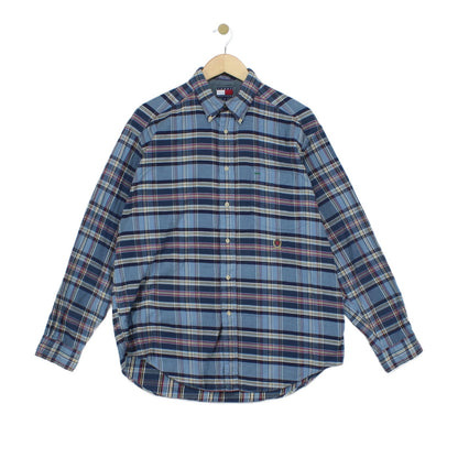 Mens Plaid Shirt Long Sleeve Button Up