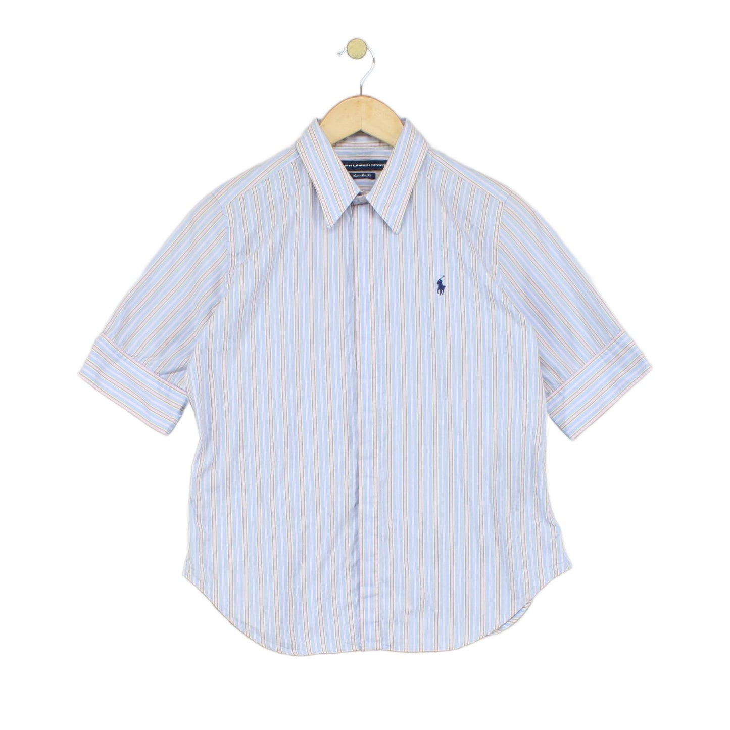 Womens Striped Shirt Slim Fit  Short Sleeve