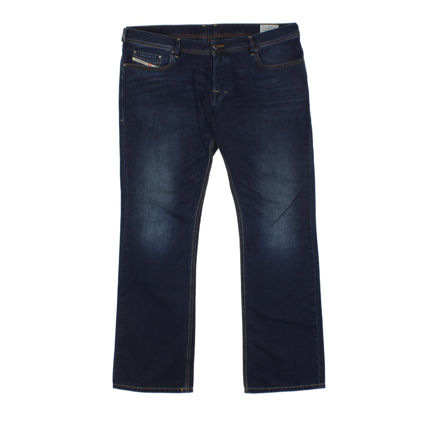 Mens Zatiny Jeans Bootcut Button Fly Mid Rise Denim