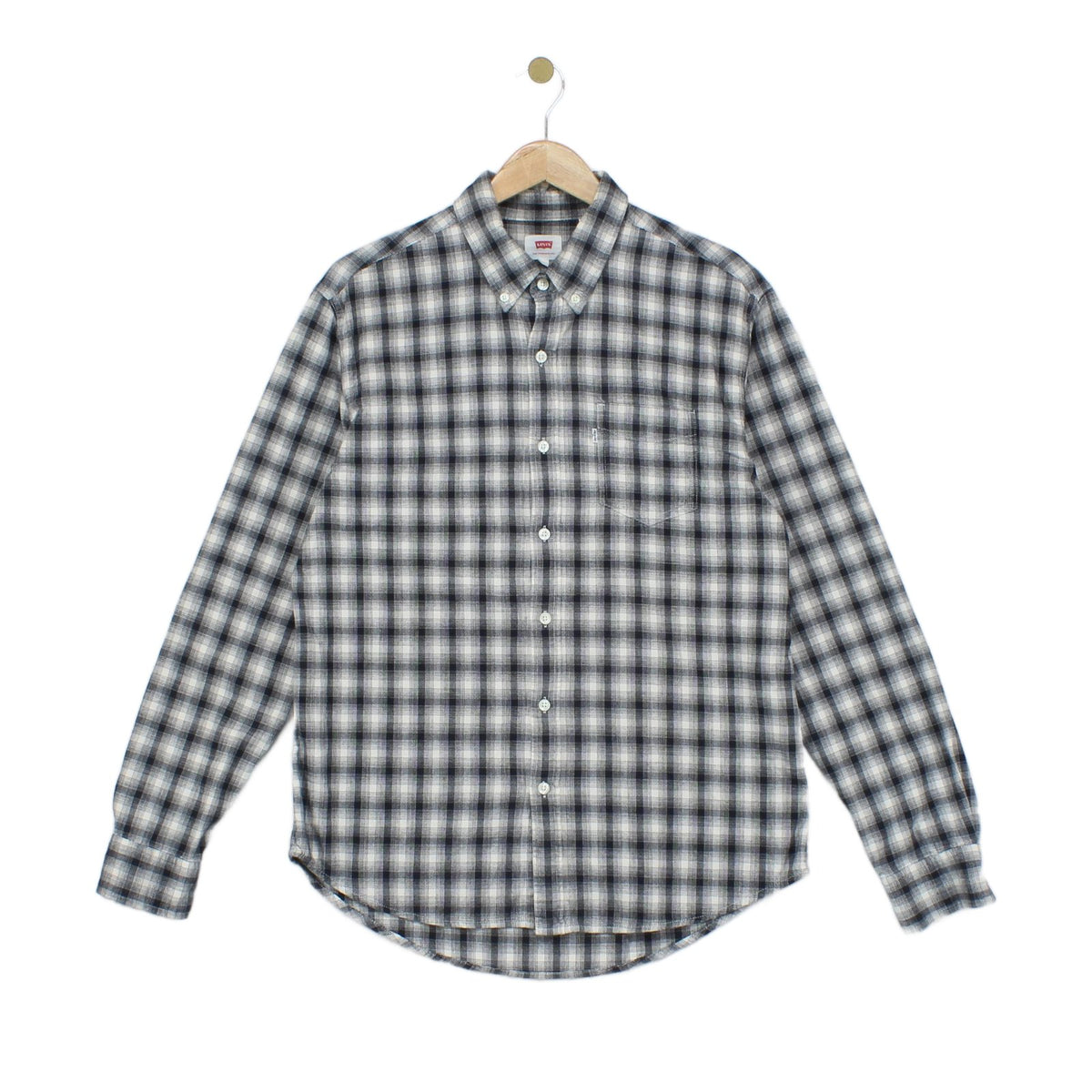 Mens Plaid Shirt Pattern Button Down Long Sleeve Cotton