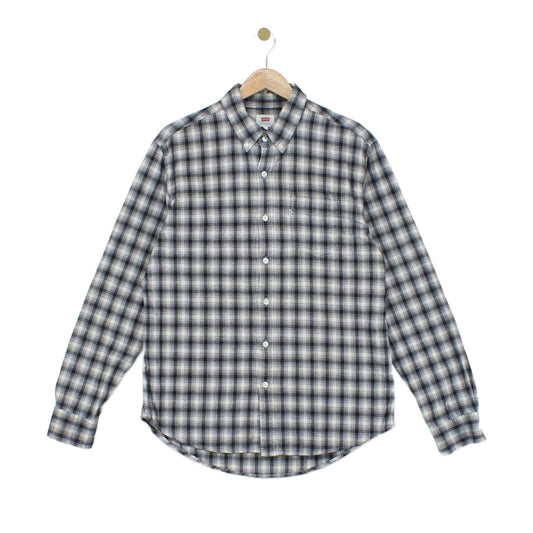 Mens Plaid Shirt Pattern Button Down Long Sleeve Cotton