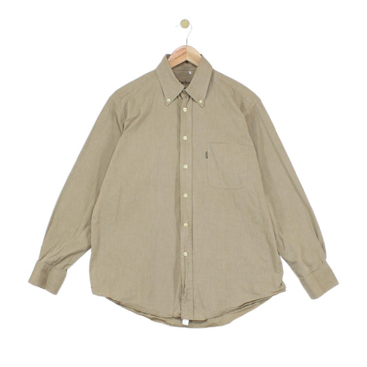 Mens Safari Shirt Long Sleeve Button Up Classic