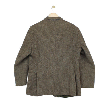 Mens Harris Tweed Blazer Uk Made Wool Classic