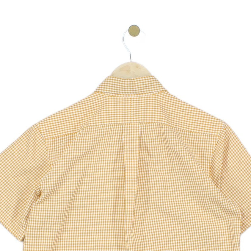 Mens Check Shirt Custom Fit Short Sleeve