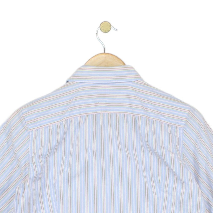 Womens Striped Shirt Slim Fit  Short Sleeve