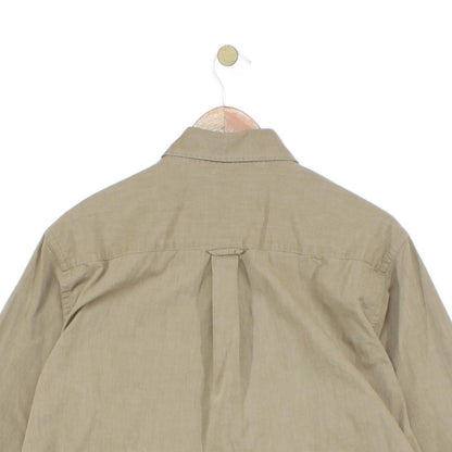 Mens Safari Shirt Long Sleeve Button Up Classic