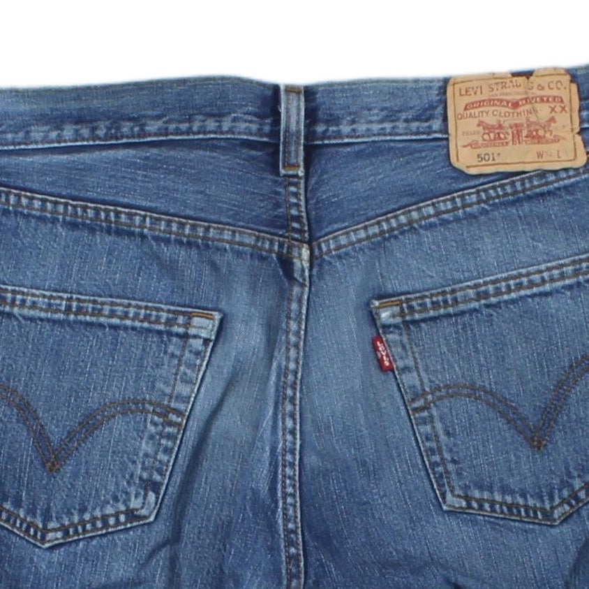 Mens Denim Shorts  Raw Hem