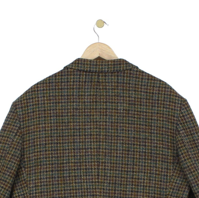 Mens Harris Tweed Blazer Plaid Formal