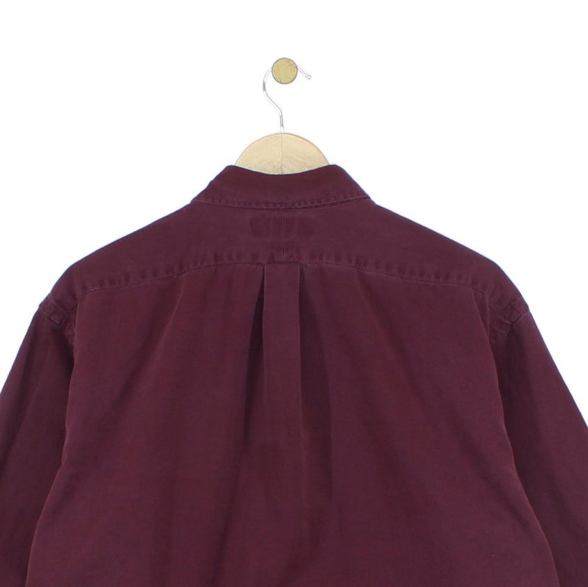 Mens Check Shirt Button Down Long Sleeve
