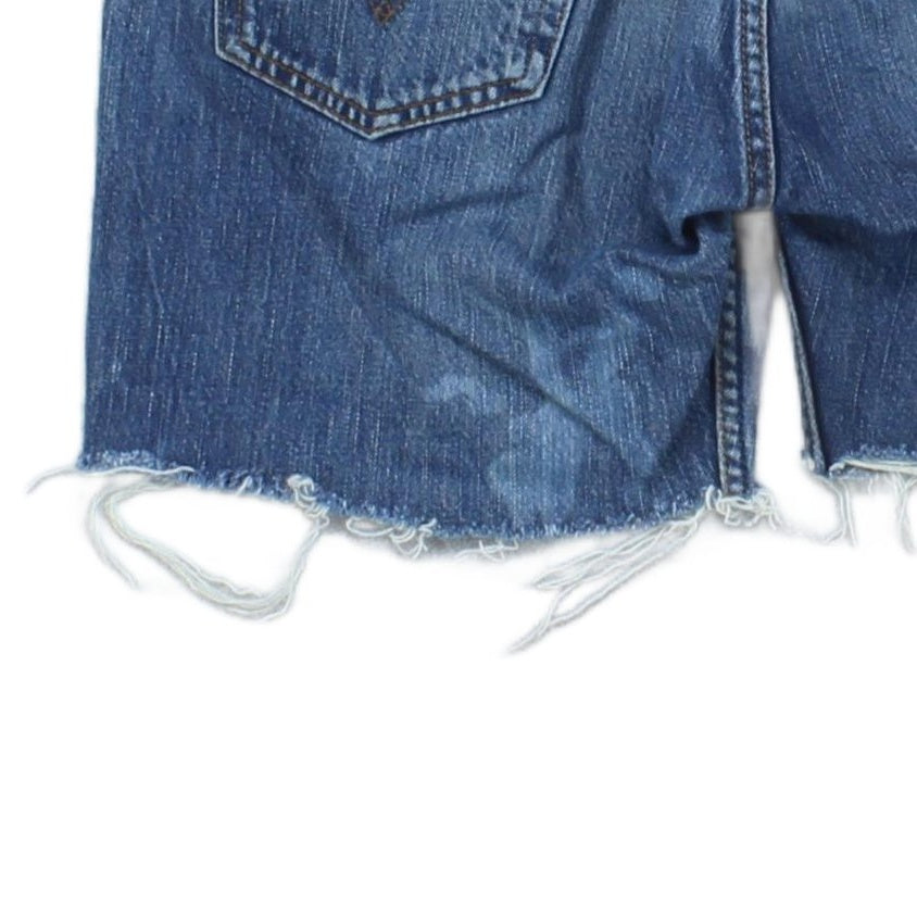 Mens Denim Shorts  Raw Hem