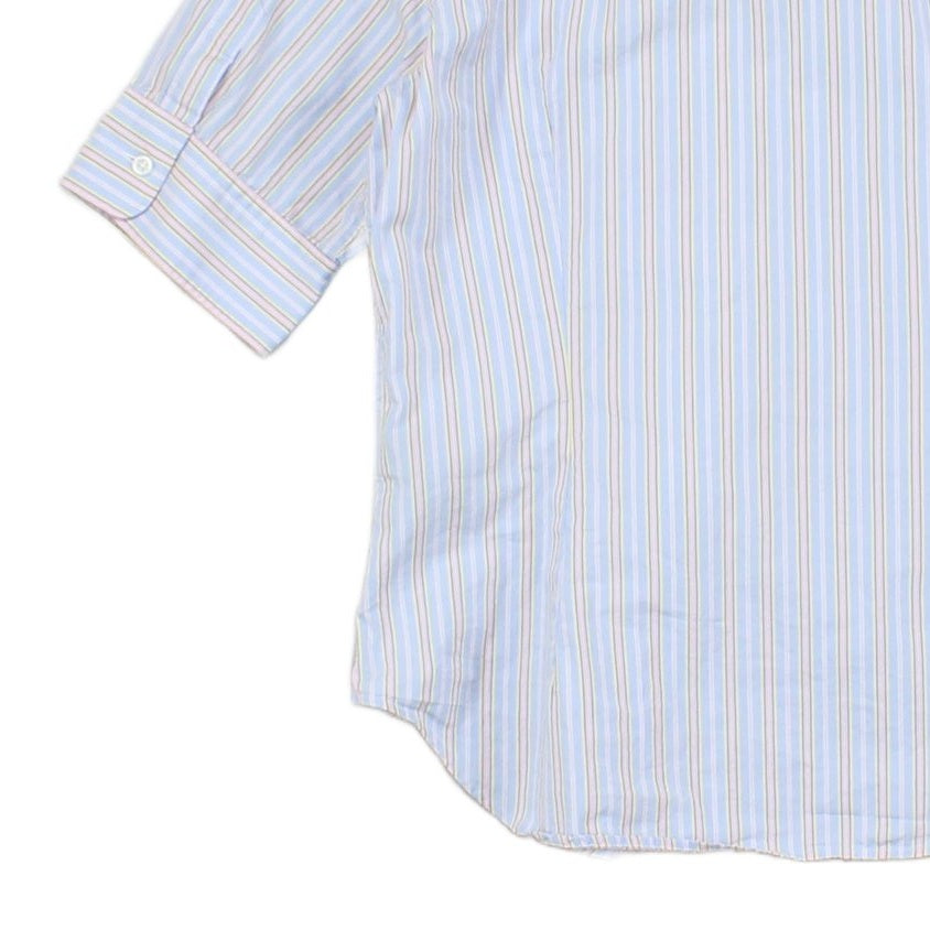 Womens Striped Shirt Slim Fit  Short Sleeve