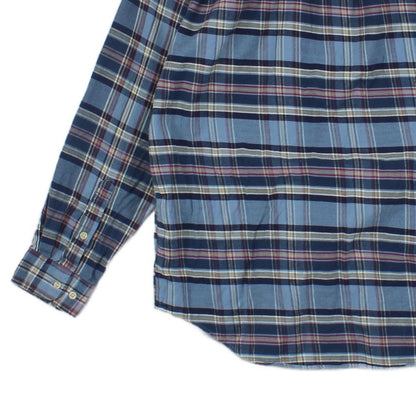 Mens Plaid Shirt Long Sleeve Button Up