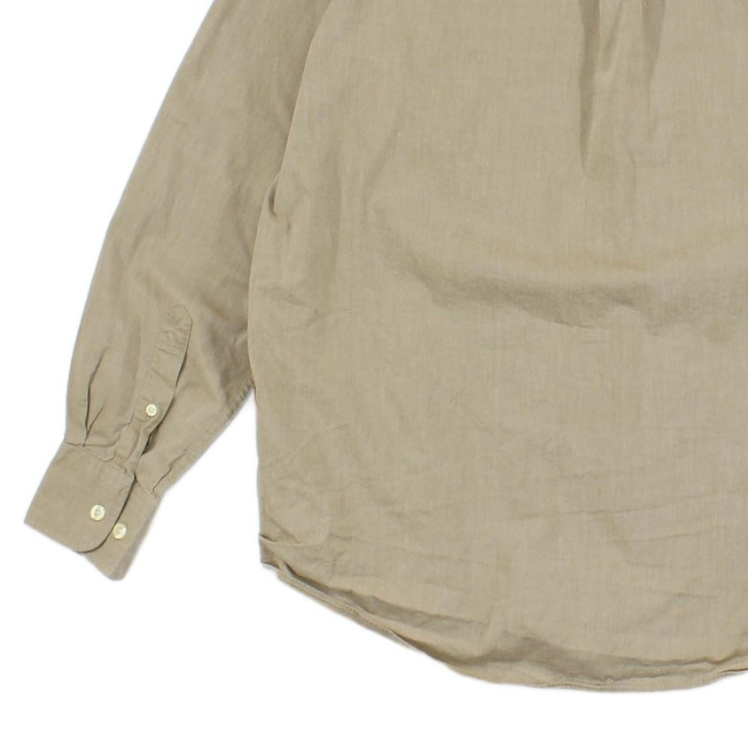 Mens Safari Shirt Long Sleeve Button Up Classic