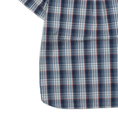 Mens Plaid Shirt Short Sleeve Outdoor