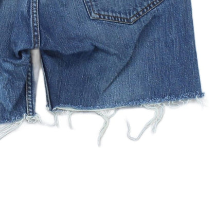 Mens Denim Shorts  Raw Hem