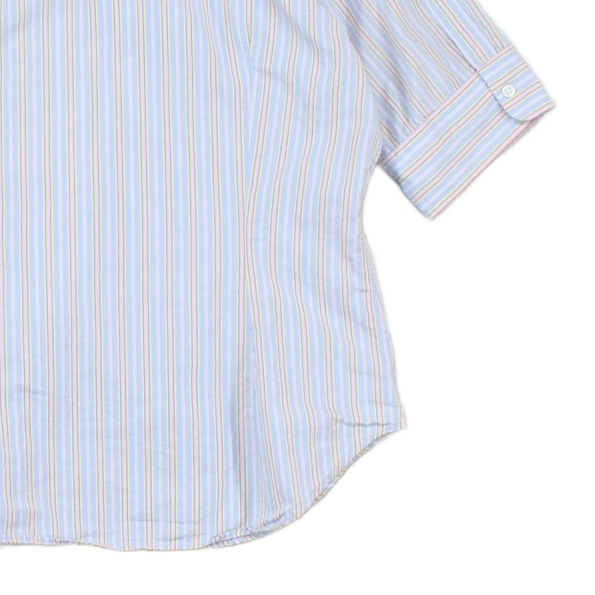 Womens Striped Shirt Slim Fit  Short Sleeve