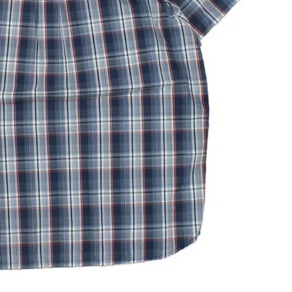 Mens Plaid Shirt Short Sleeve Outdoor