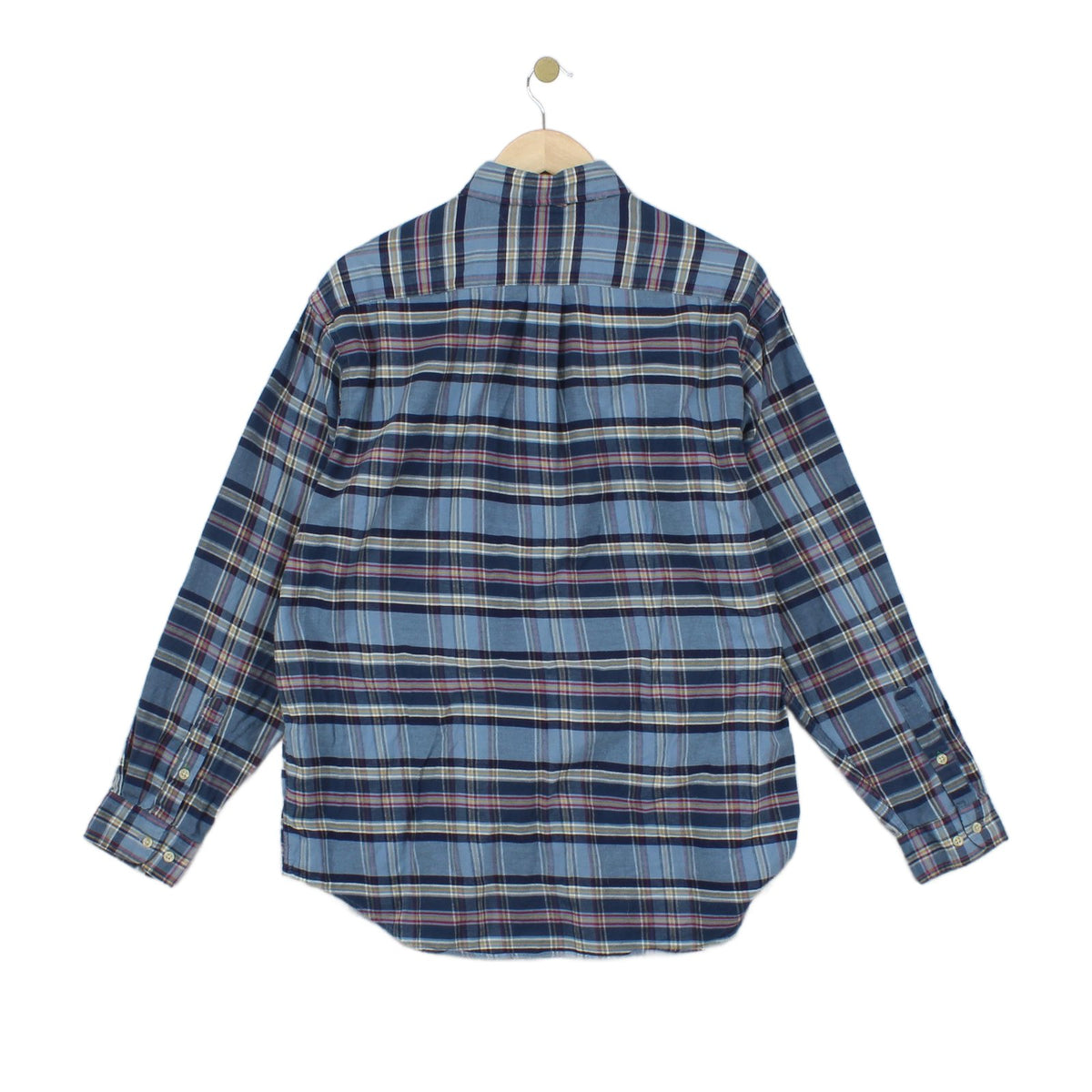 Mens Plaid Shirt Long Sleeve Button Up