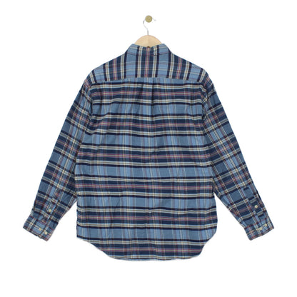 Mens Plaid Shirt Long Sleeve Button Up