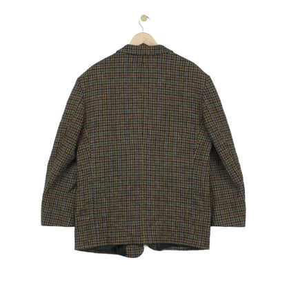 Mens Harris Tweed Blazer Plaid Formal