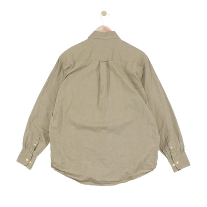 Mens Safari Shirt Long Sleeve Button Up Classic