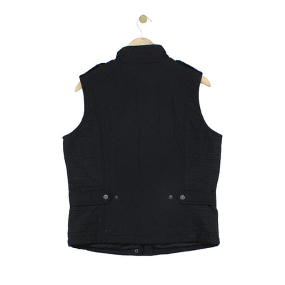 Womens Bodywarmer Motorcycle Zip Sleeveless Button