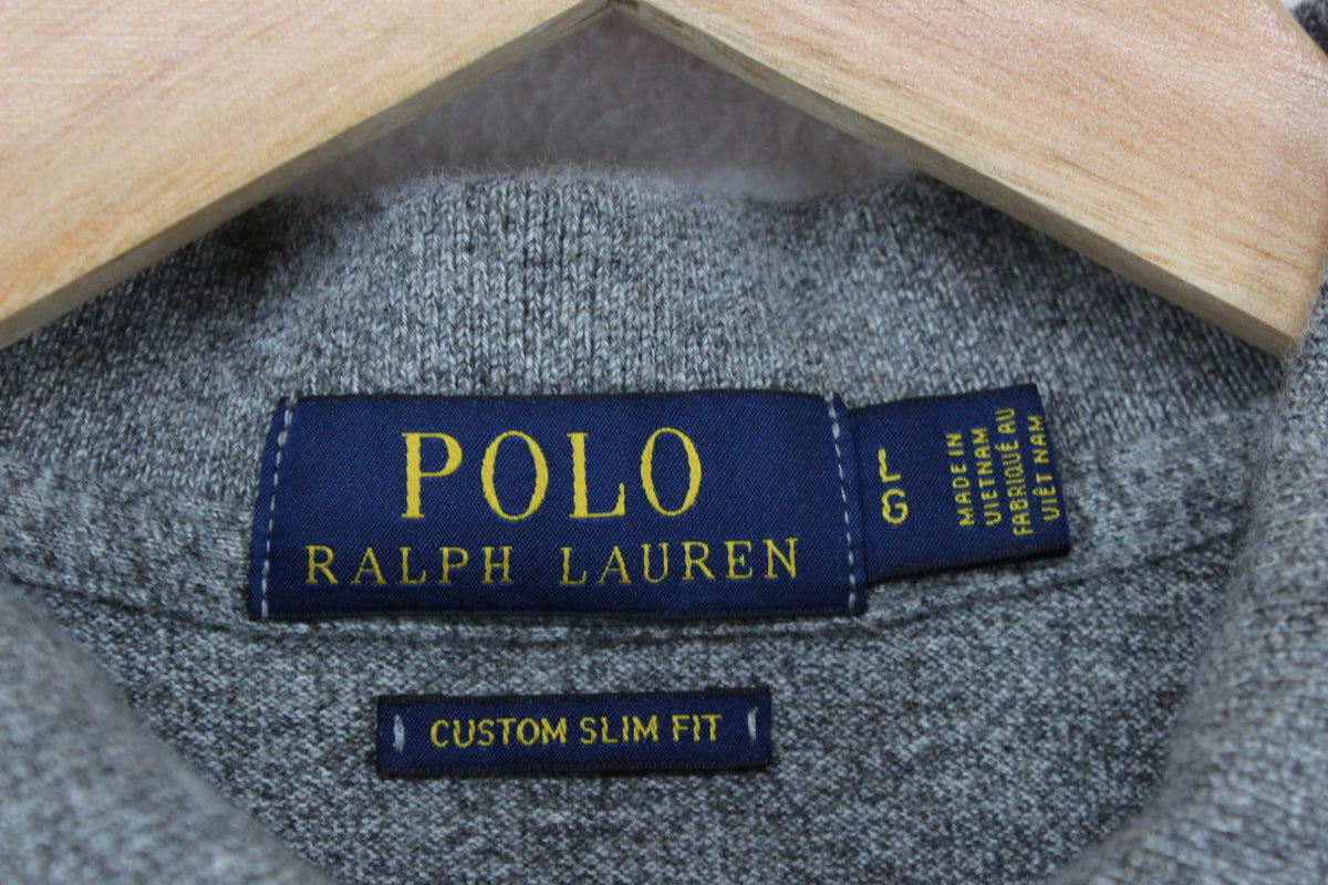 Mens Polo Shirt Custom Slim Fit Long Sleeve Collared