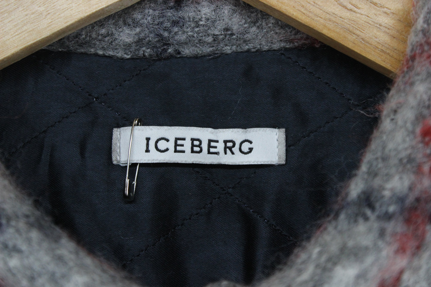 Mens Wool Overshirt Made In Italy Long Sleeve Check