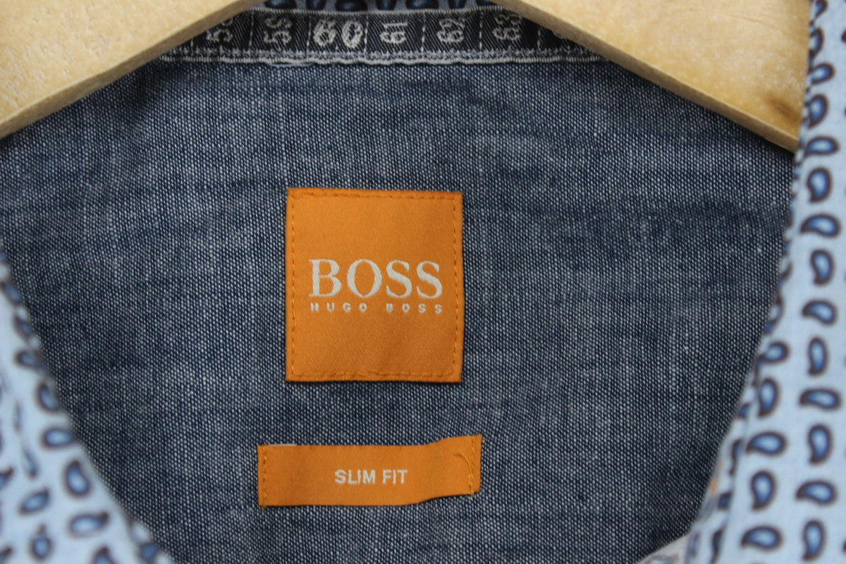 Mens Shirt Slim Fit Casual Short Sleeve Patterned