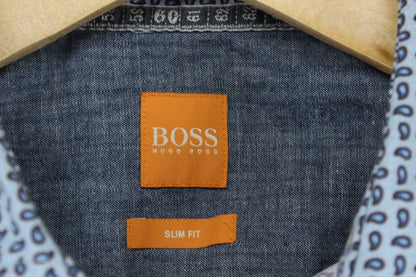 Mens Shirt Slim Fit Casual Short Sleeve Patterned